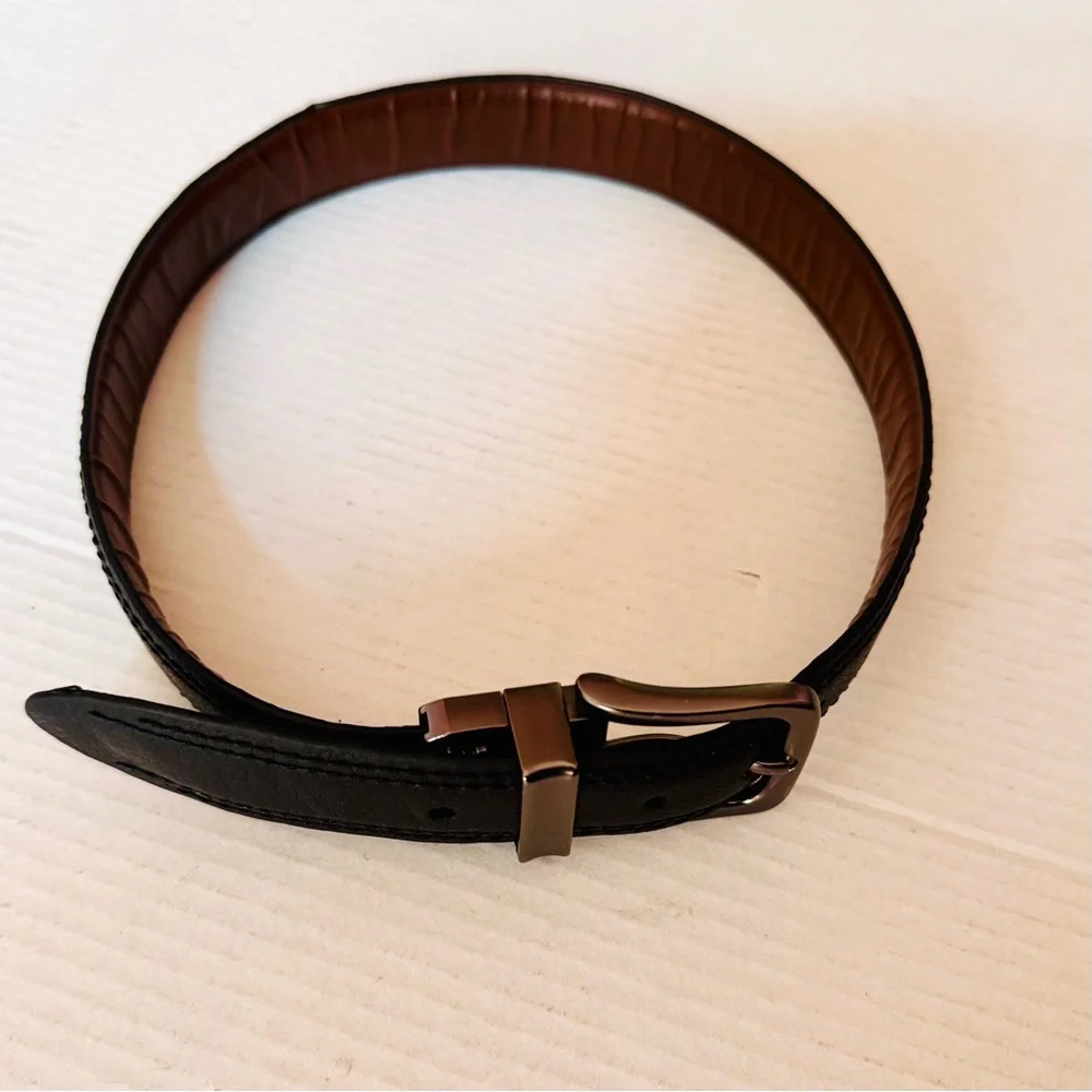 Child Black Belt S22-24 Synthetic Leather Made In Dominican Republic Pre-Owned